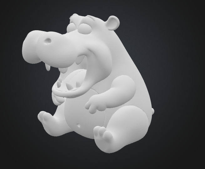 Yawning Hippo