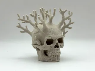 Branch Skull Decoration