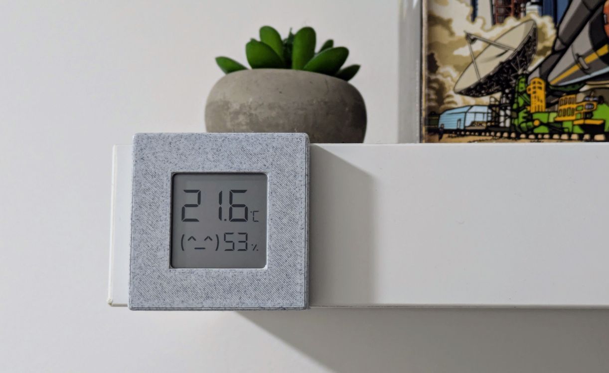 Xiaomi Mi 2 Thermometer Holder for IKEA LACK Shelf