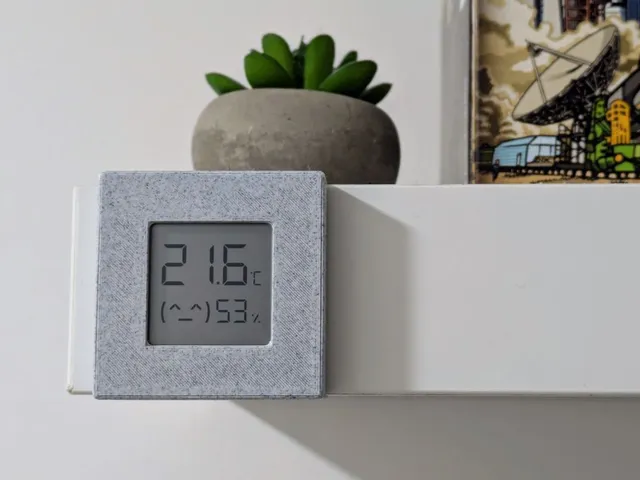 Xiaomi Mi 2 Thermometer Holder for IKEA LACK Shelf