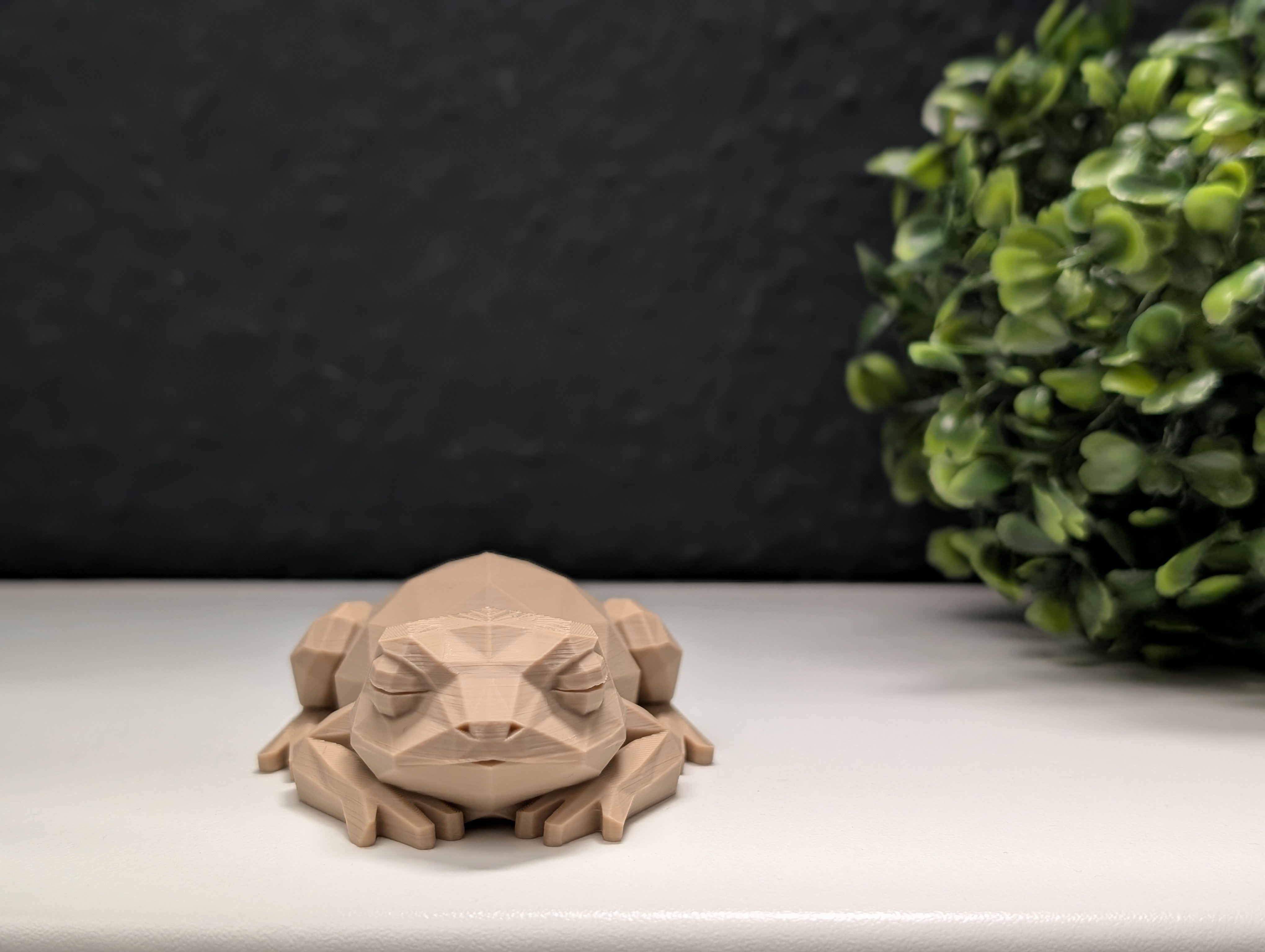Miniatura 2 do modelo 3D Low Poly Sleeping Frog