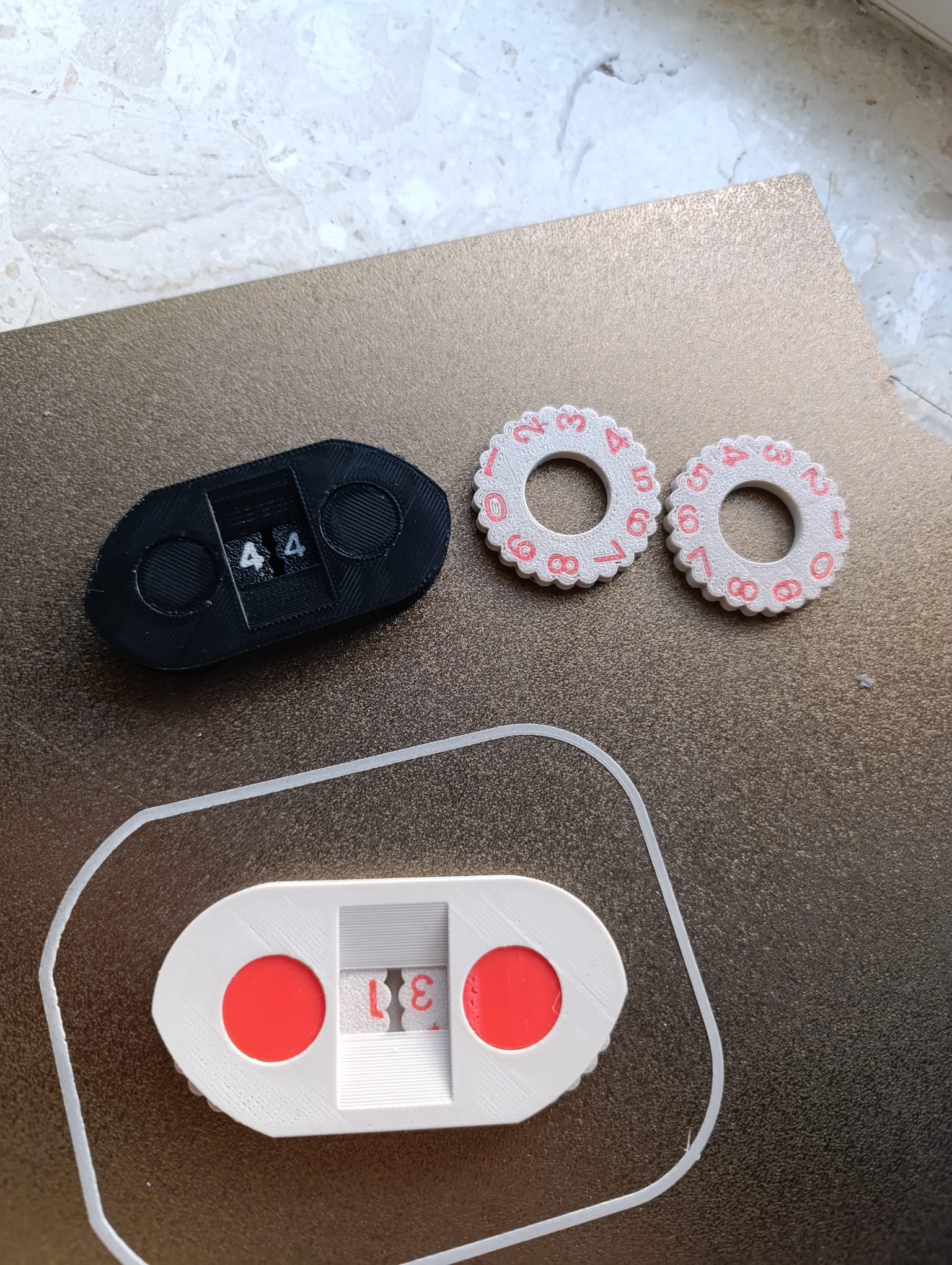 Miniatura 3 do modelo 3D Simple Damage Counter 0-99