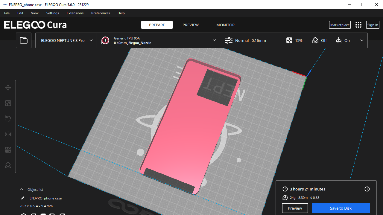 revvl 5 phone case "test"