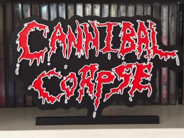 Cannibal Corpse Logo – 3D Display with Stand