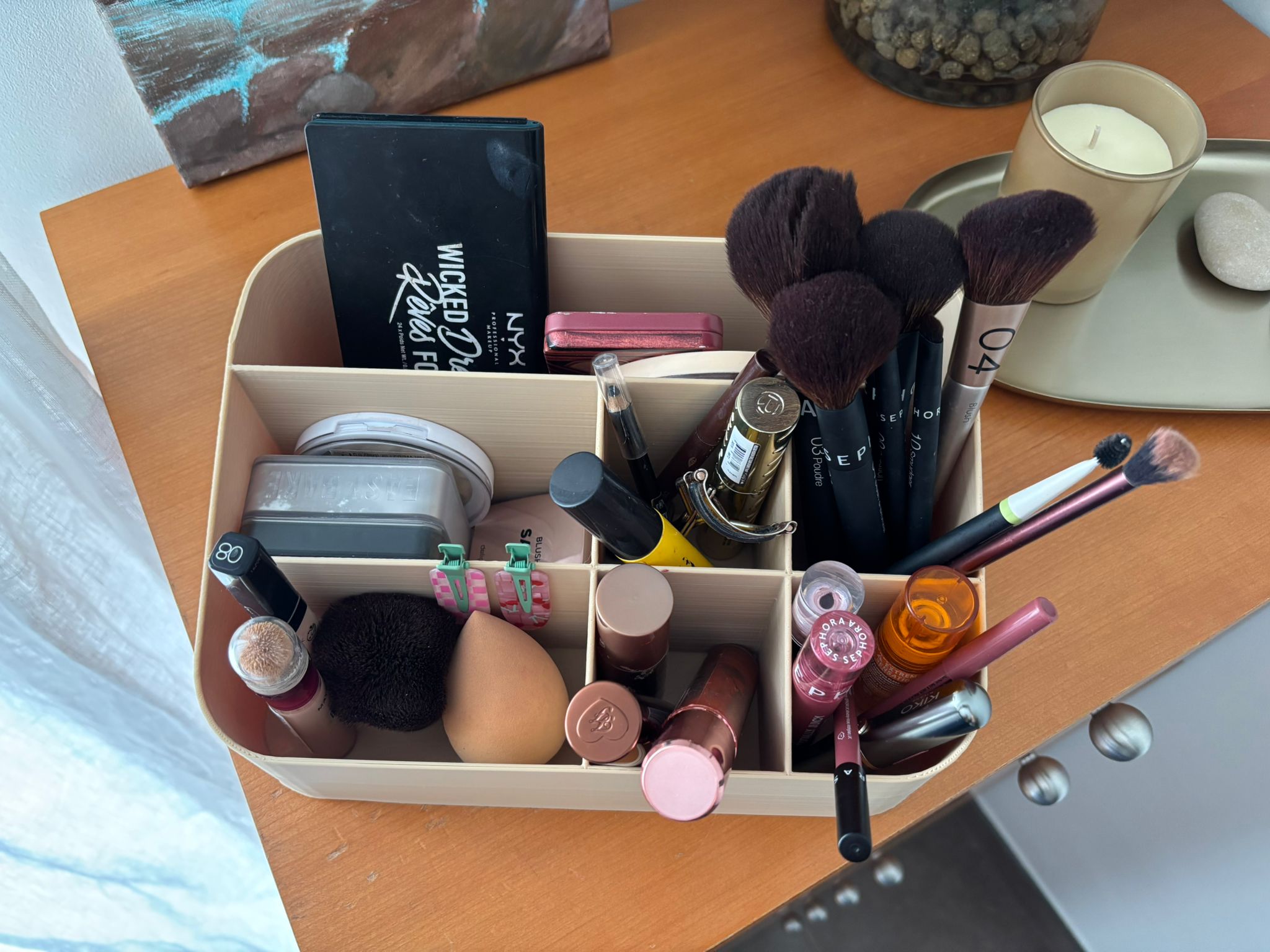 Organizador de maquillaje