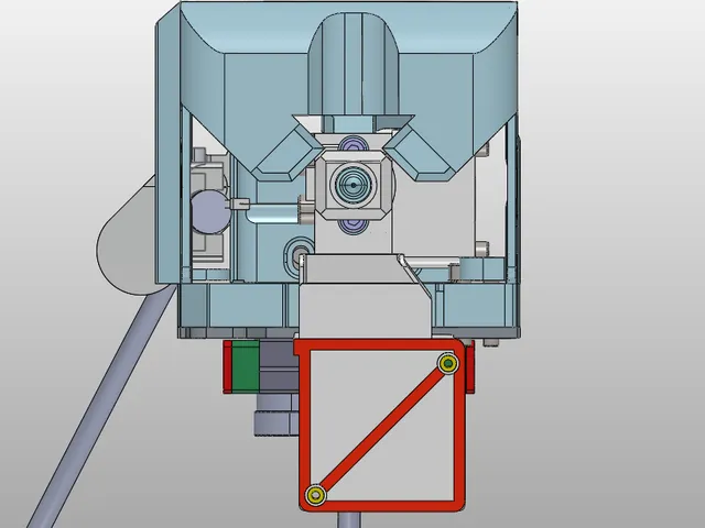 MORPHIUS - SOVOL SV08 NEBULA EXTRUDER LIGHTWEIGHT INSTALLPLATE + DRAGCHAIN CARRIER ADAPTER