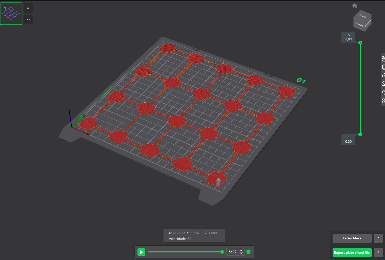 Ender 3 V3 SE teste calibração