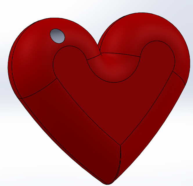 keyring heart