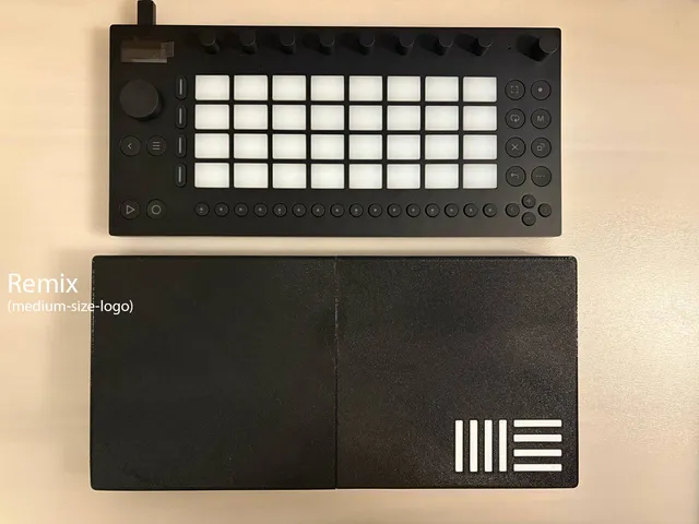 Logo and bolt-on remix of the protective cover for Ableton Move