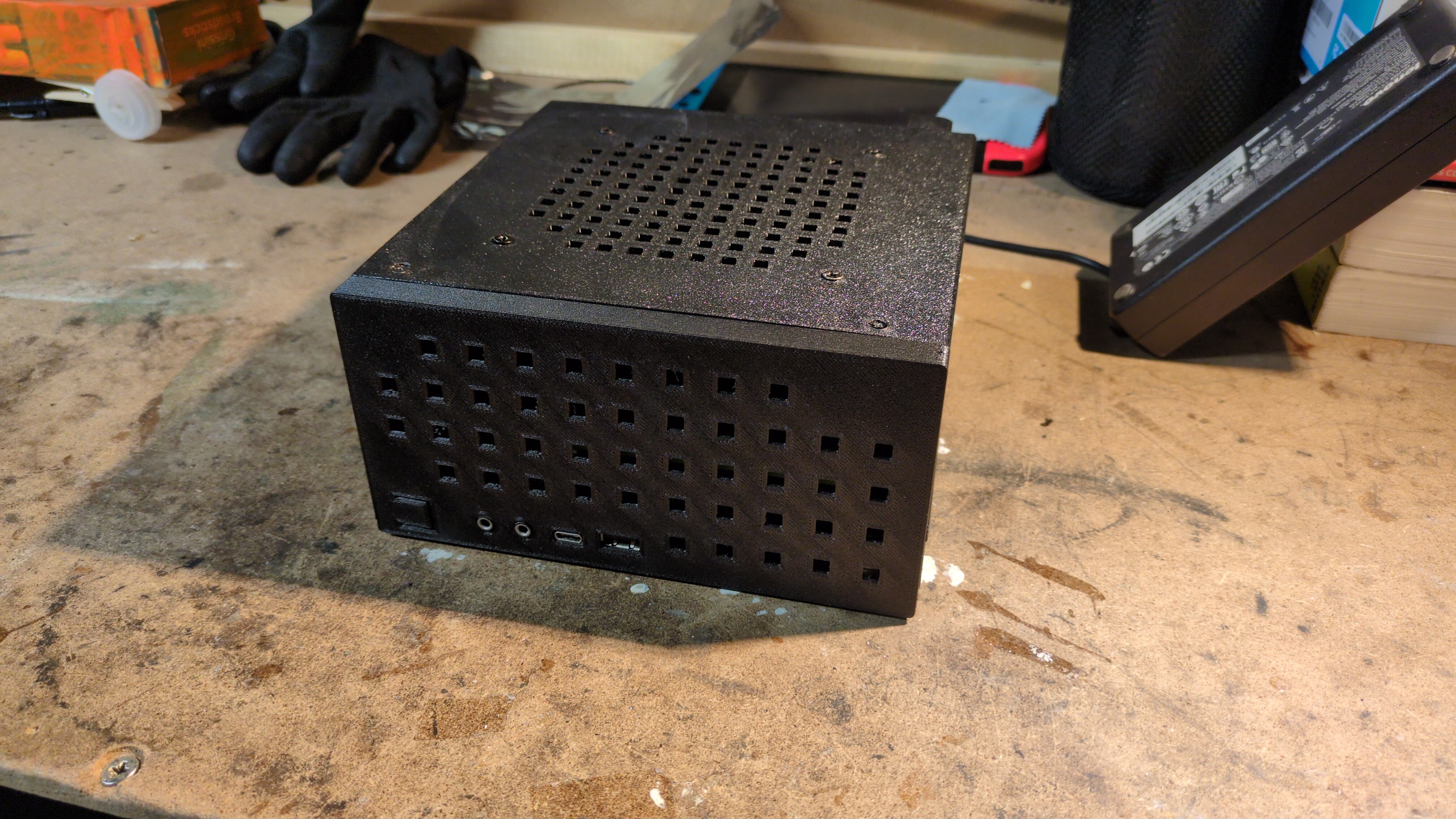 M920q/x M720q Vented Extended Cover with 120mm Fan 3D model