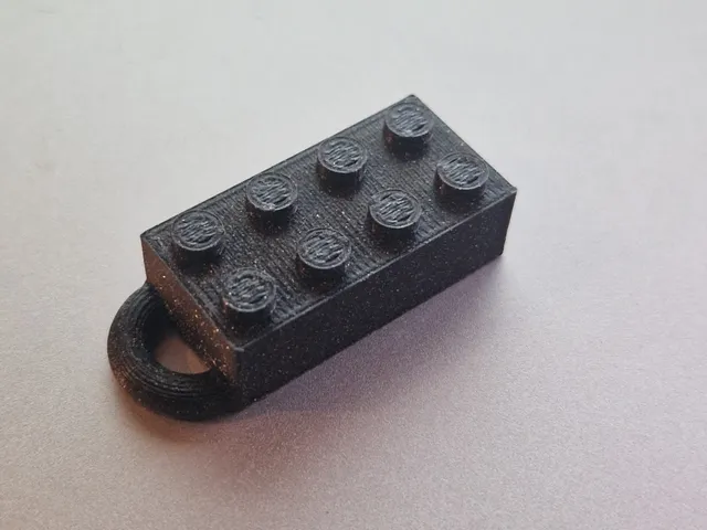 2x4 LEGO like key chain