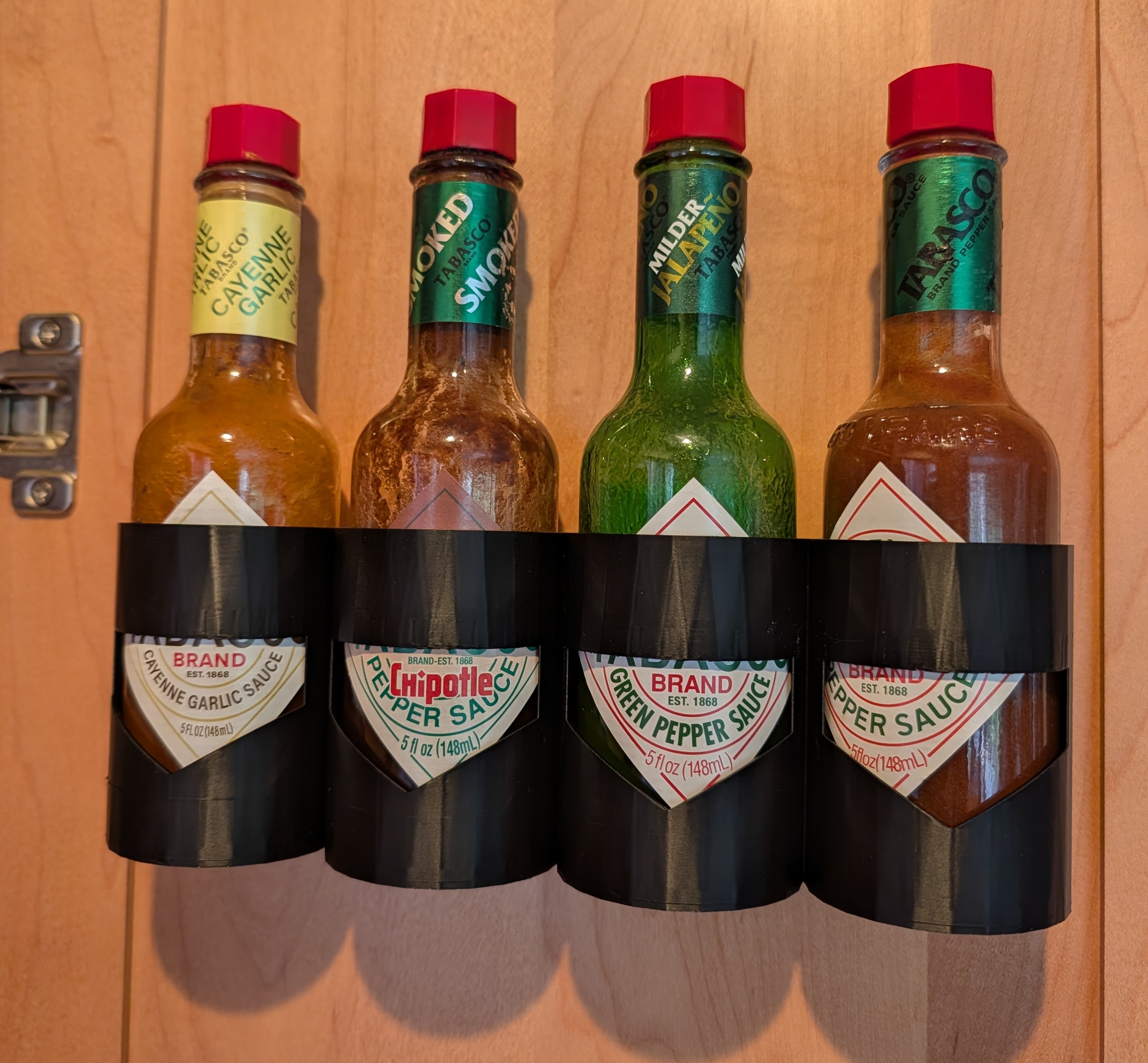 Cabinet Door Rack for Hot Sauces