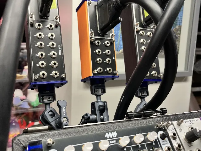 Eurorack 1u 1/4" p20 Mounts (Pulp Logic and Intellijel) and 1u Case