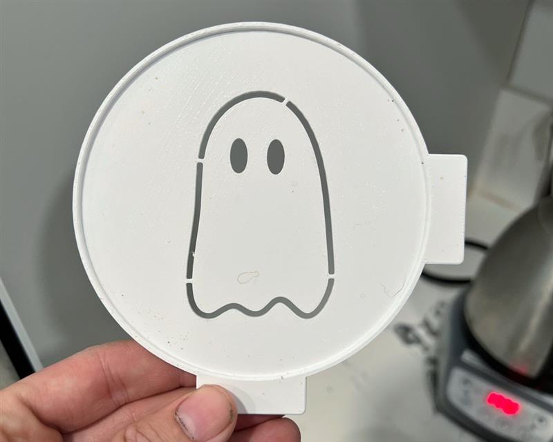 Fall Coffee Stencil - Ghost