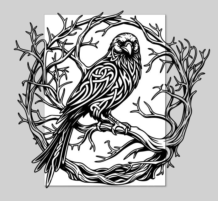 Raven Wall Art v2