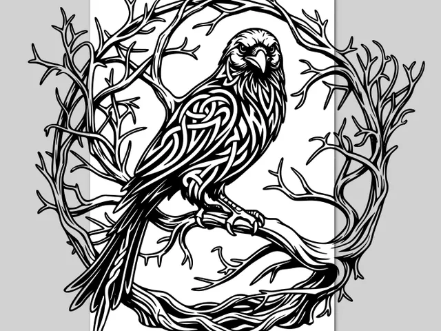 Raven Wall Art v2
