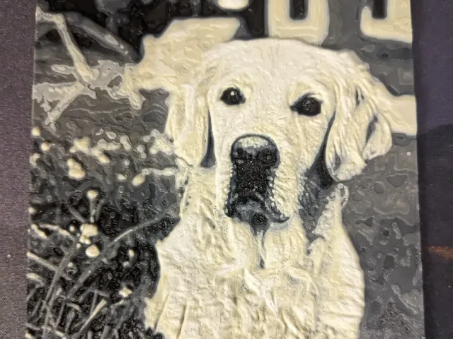 Golden Retriever lithograph