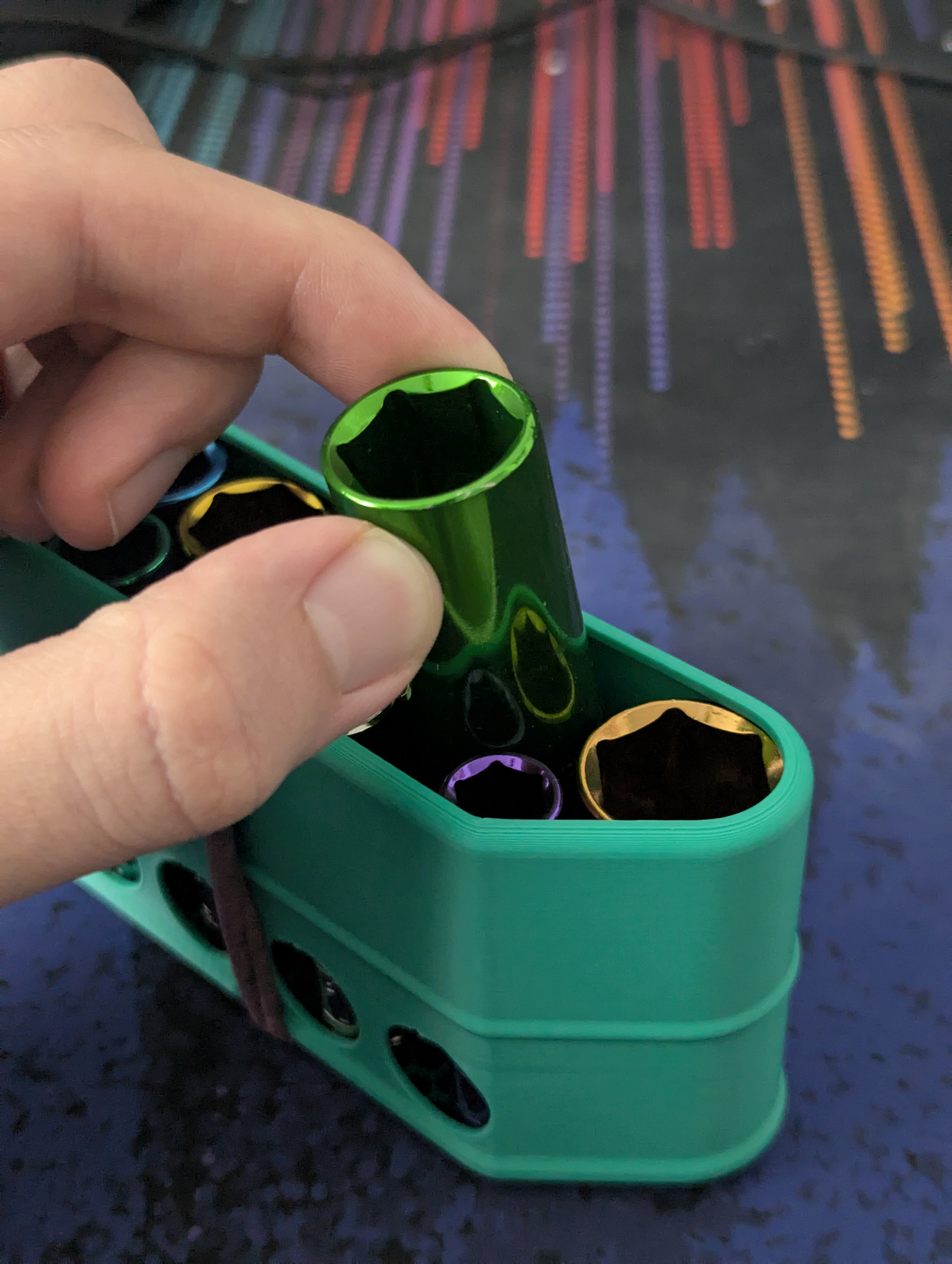 Quick Access Clip Organizer for Pittsburg Color-Coded Sockets
