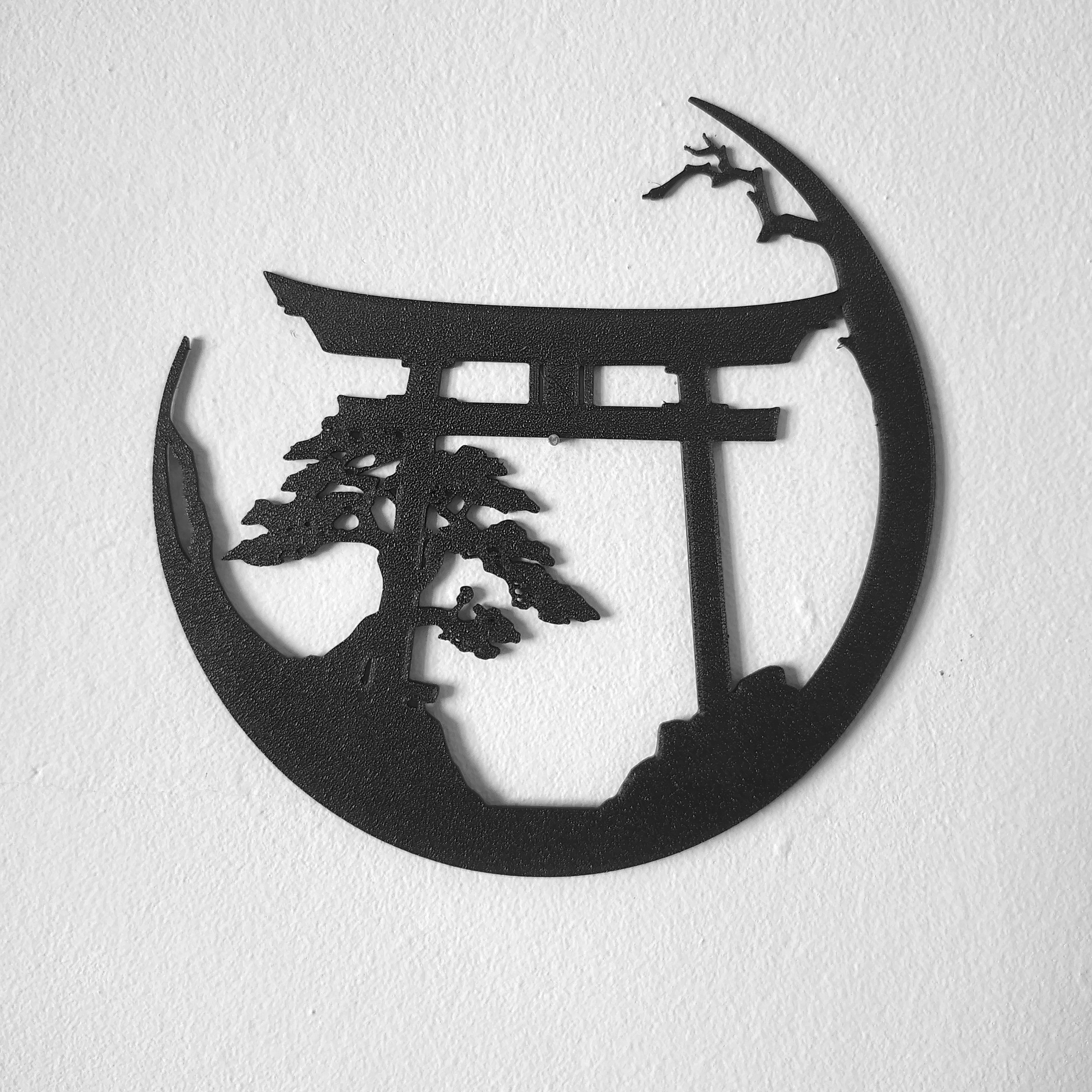 Japan gate wall art