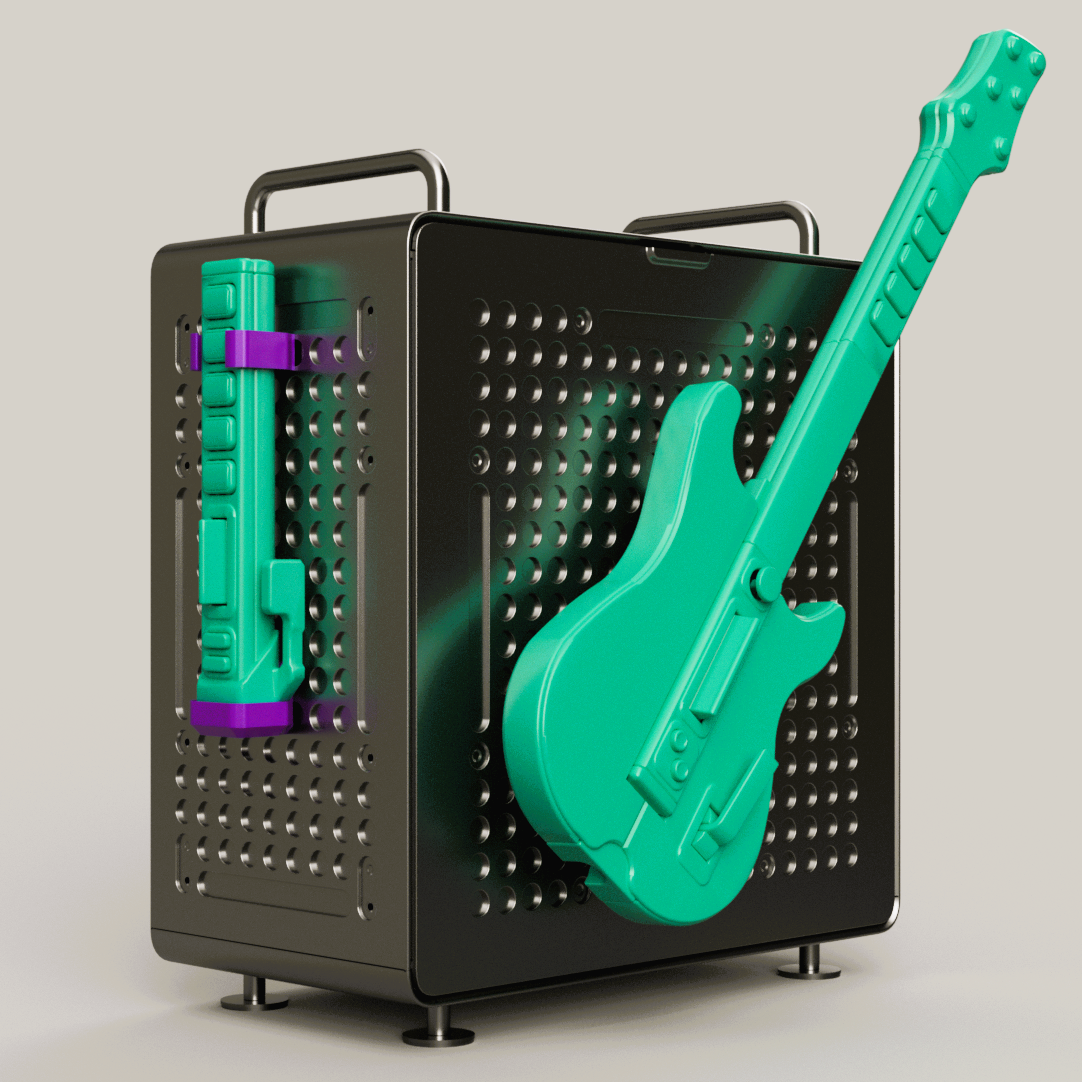 Polybar mountings for Qube series cases
