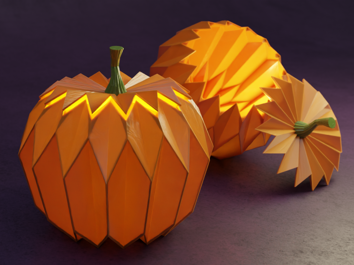 Halloween Geometrical Pumkin