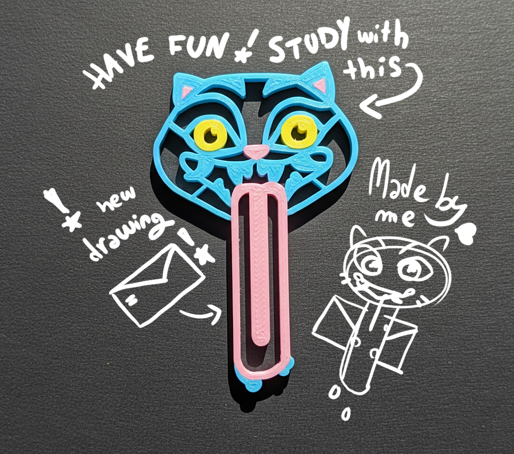 Derpy Tiger bookmark multicolor stl kpop demon hunters