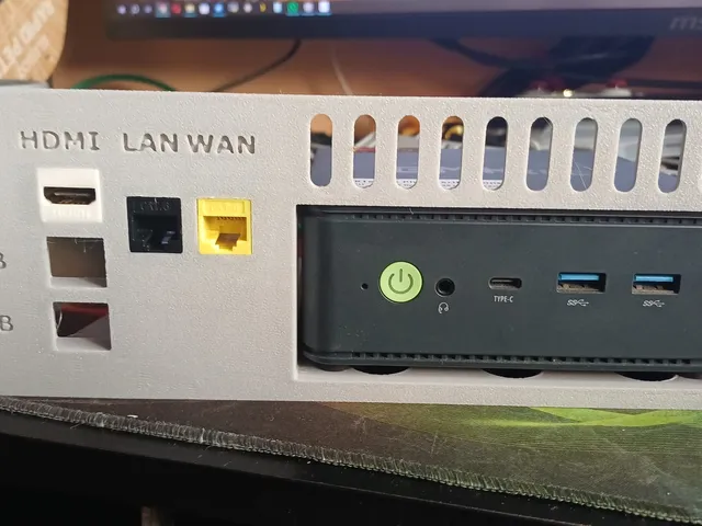 Minipc plate for rack 10"