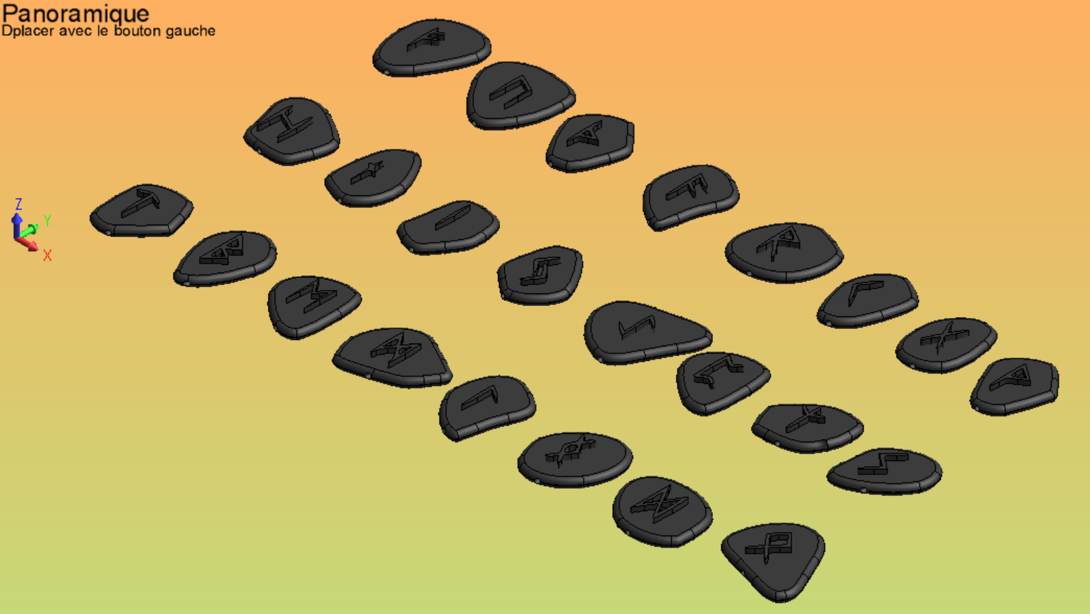 Perles Runes viking