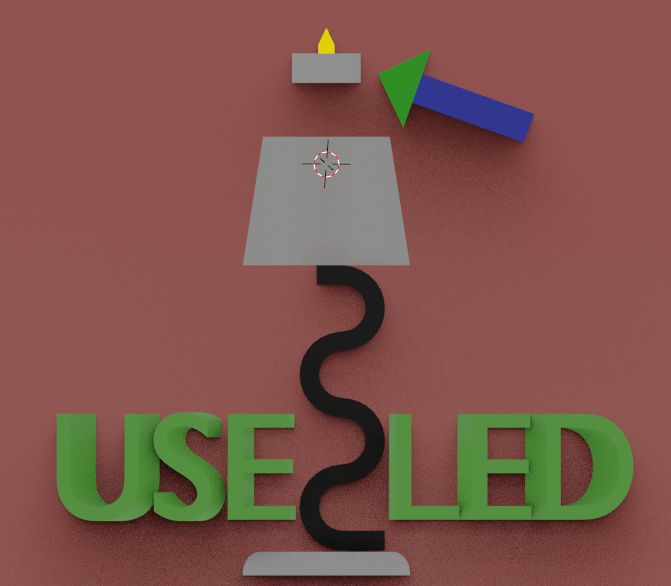 Miniatura 4 do modelo 3D Small table lamp
