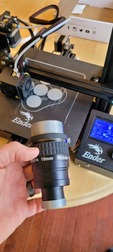 Telescope Eyepiece Dust Covers - Fusion 360 Parametric