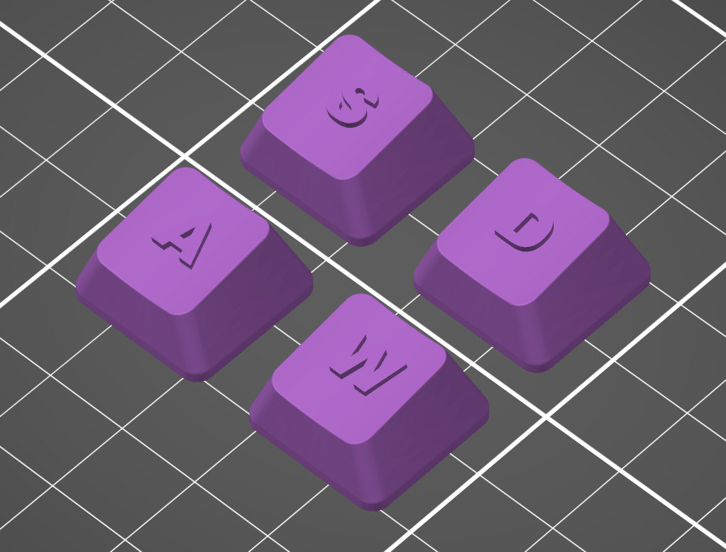 Keycaps W,A,S,D