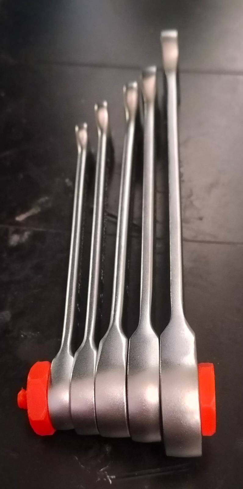 Parkside Ratchet Spanner Set - 5 Pieces Organiser