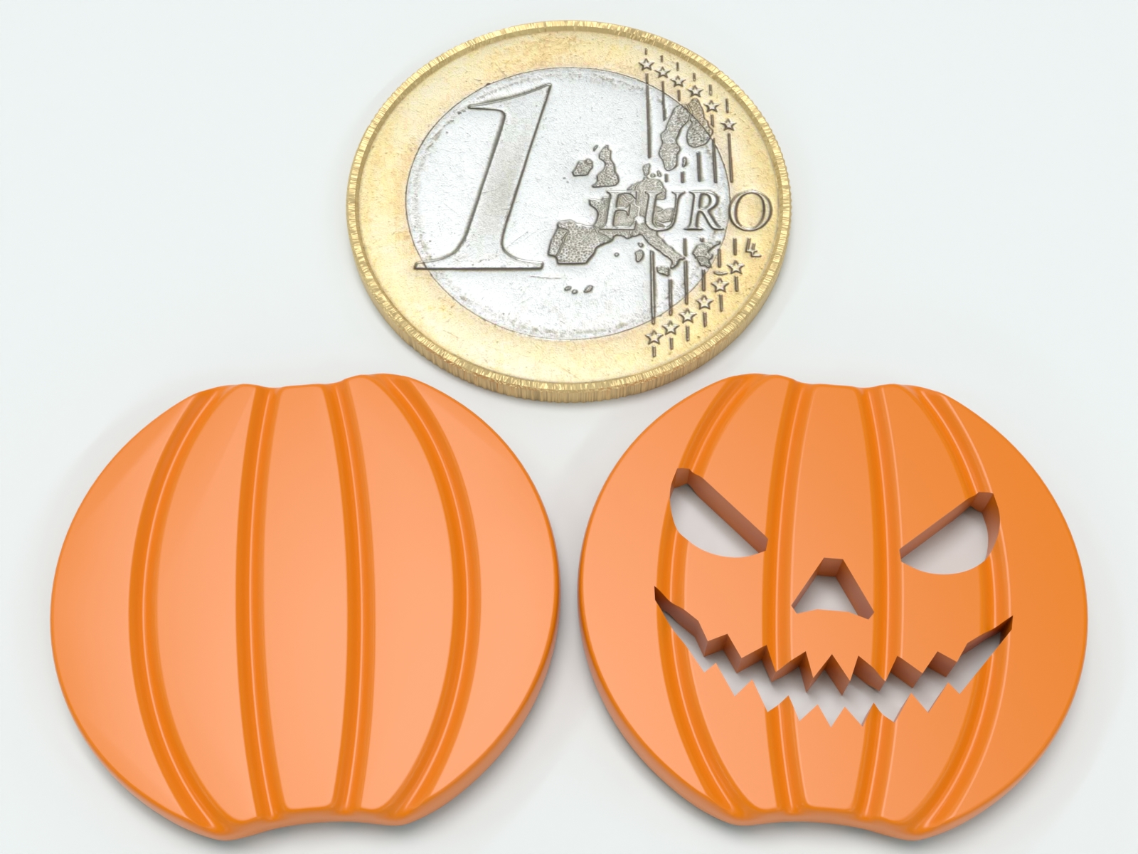 Halloween Pumpkin and Jack'O shopping cart coins