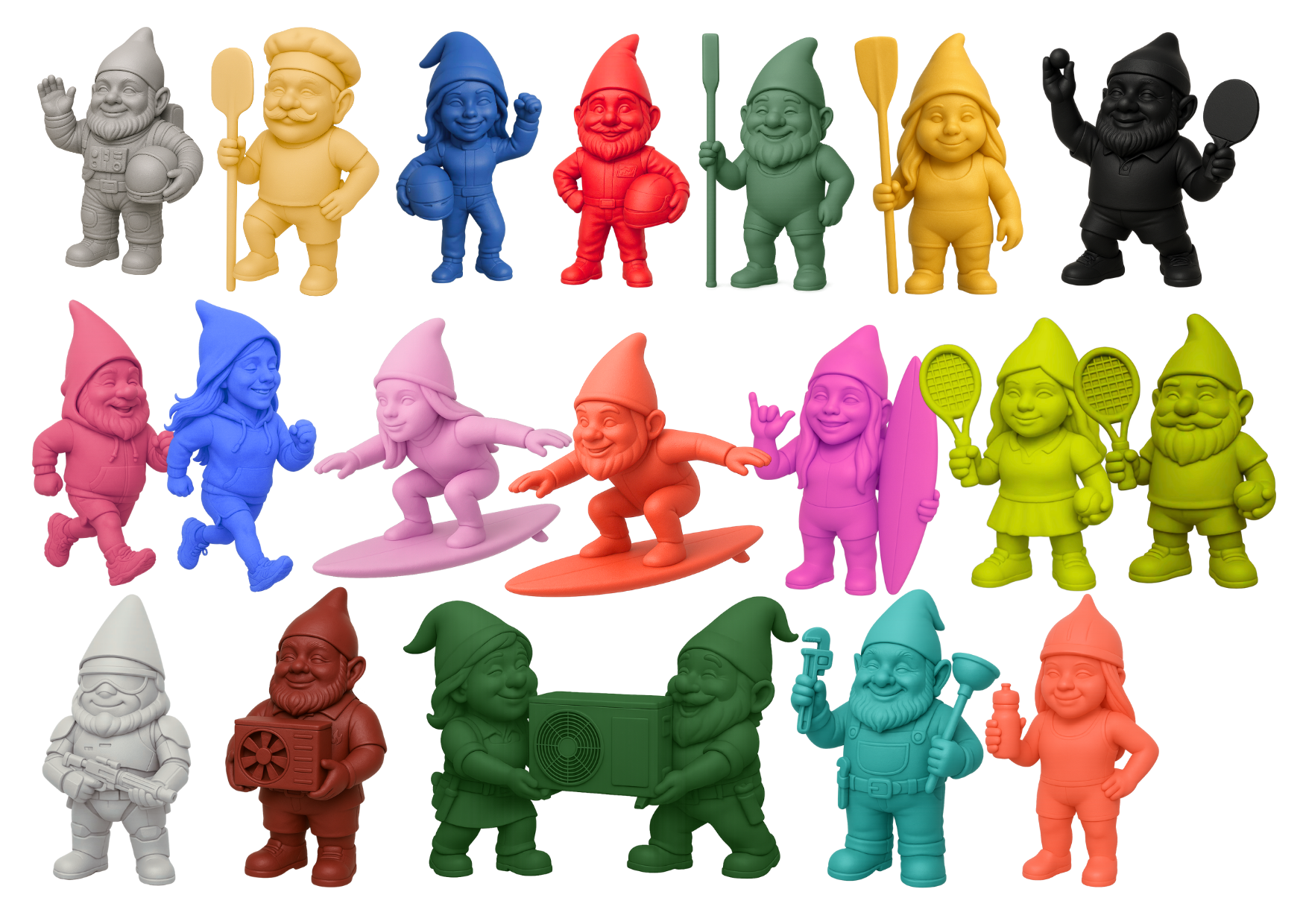 V2 - More Garden Gnomes / Gartenzwerge