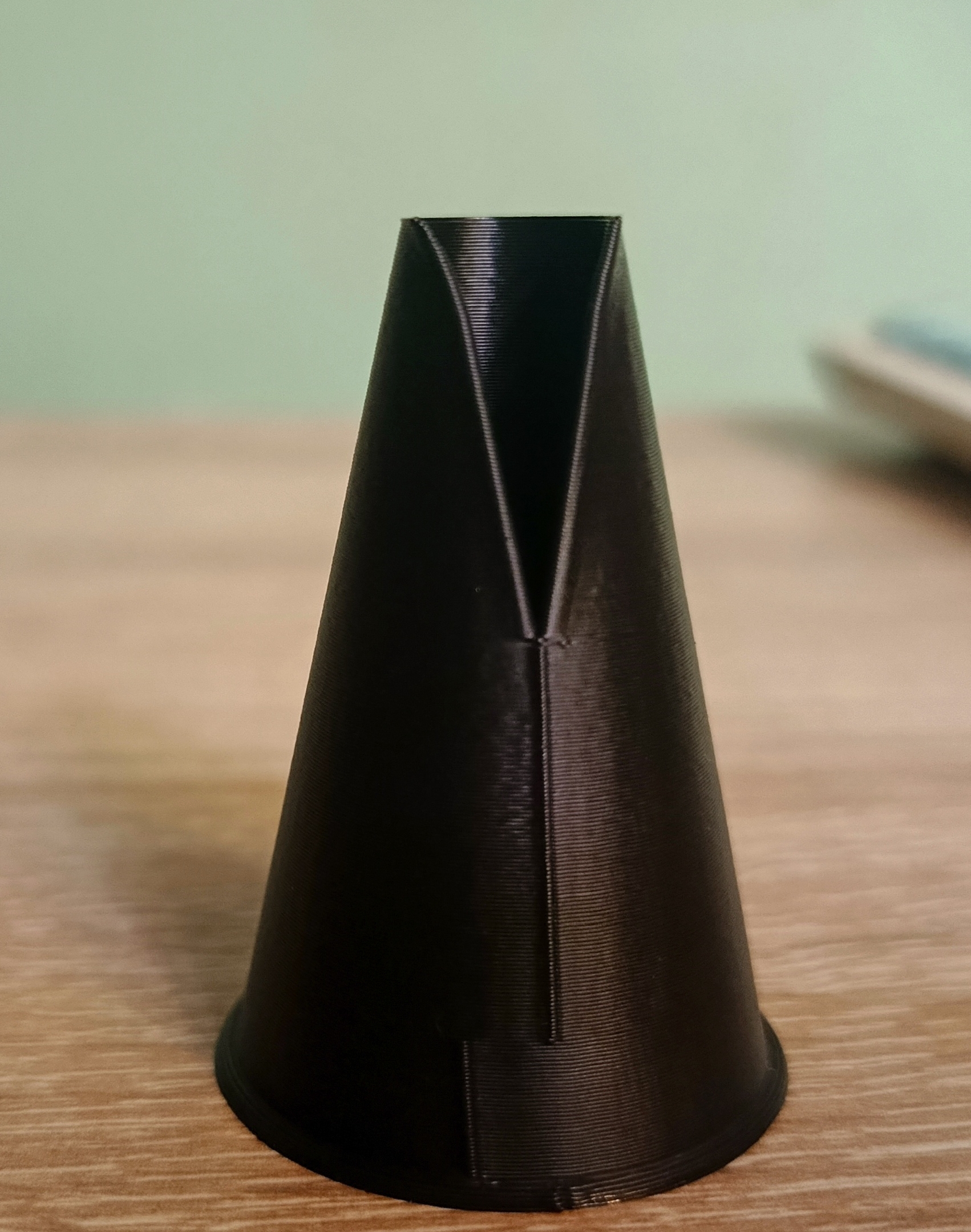 Pastry bag (syringe) nozzle.
