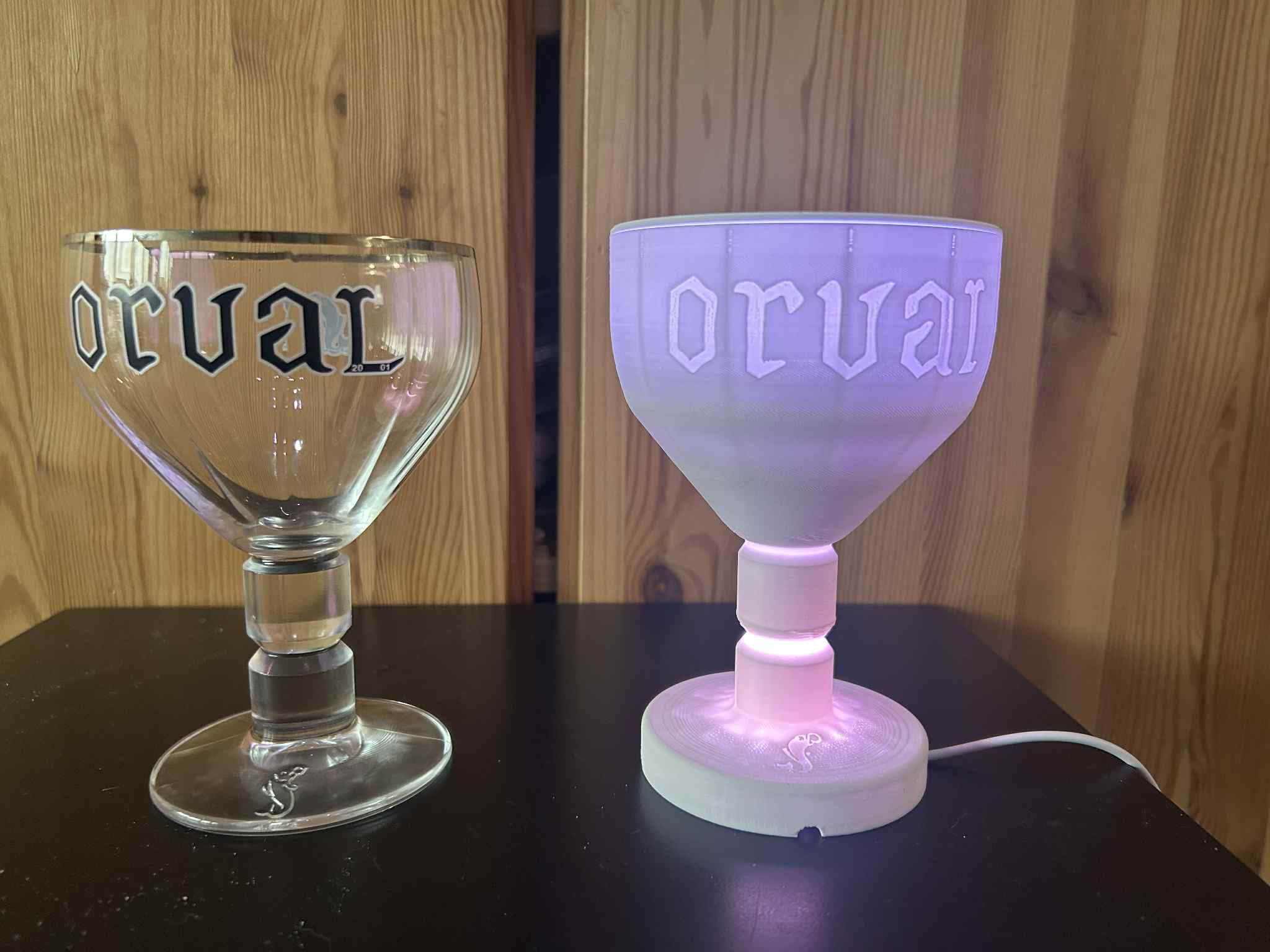 Lampe Verre Orval (Glass Lamp)