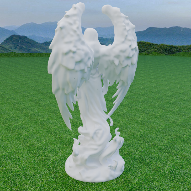 Miniatura 10 do modelo 3D Dark Angel Statue