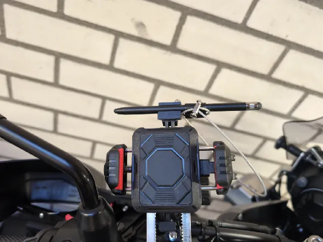 Touchscreen stylus holder for GoPro mount