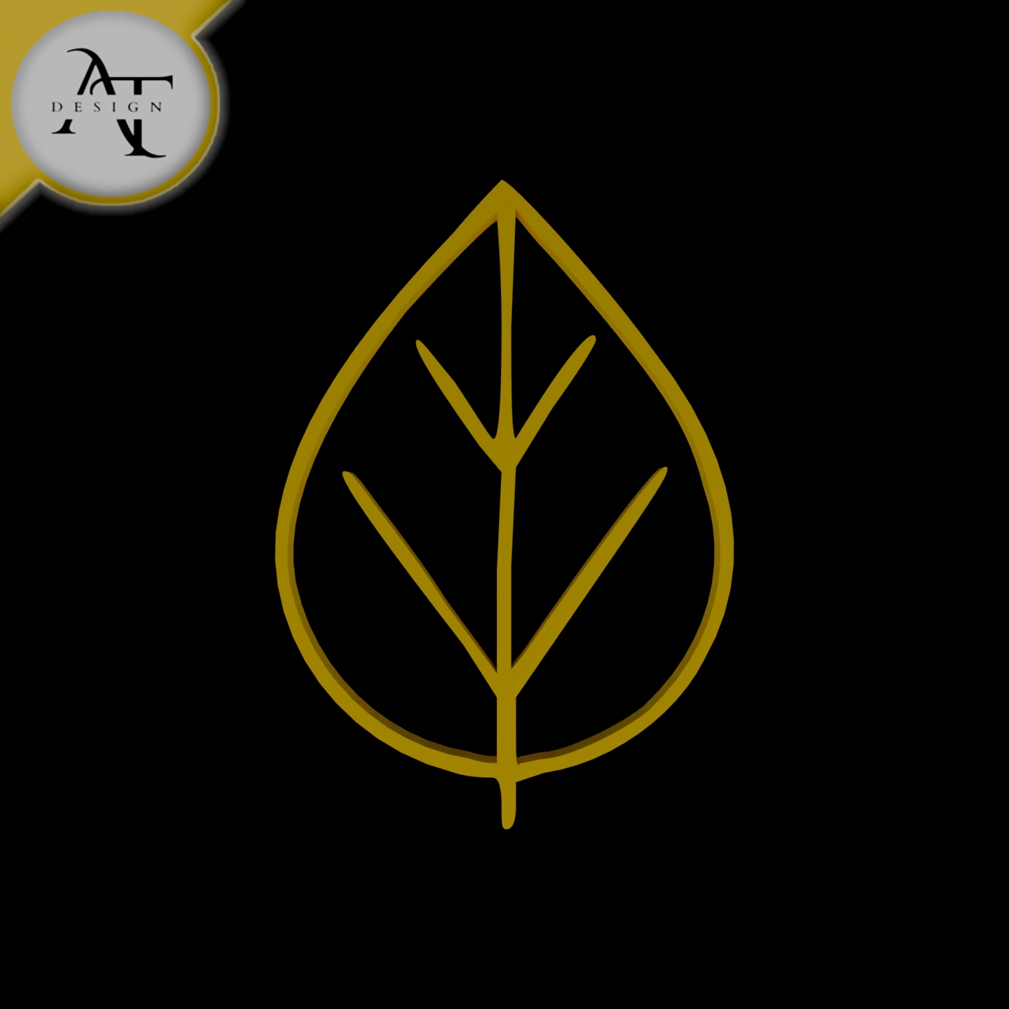 Simple Leaf Symbol - 2D Art