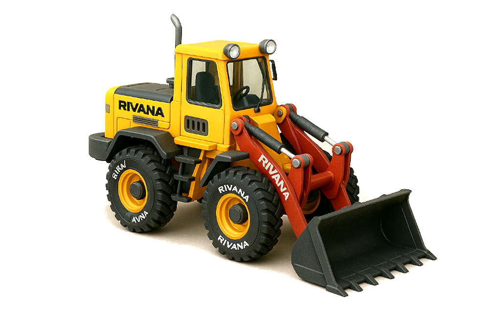 Yellow Front Loader with Movements