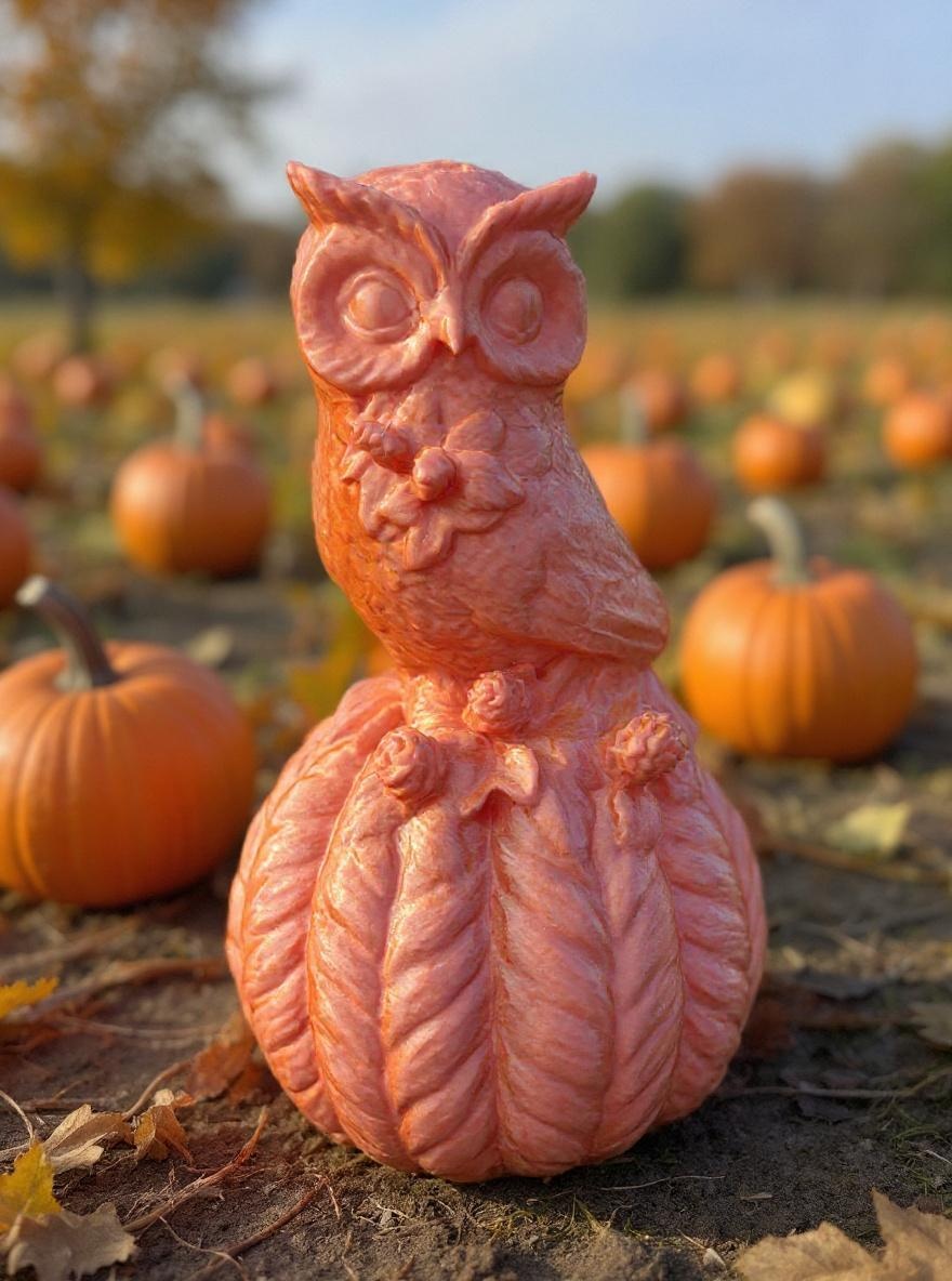 Owl on a Pumpkin
