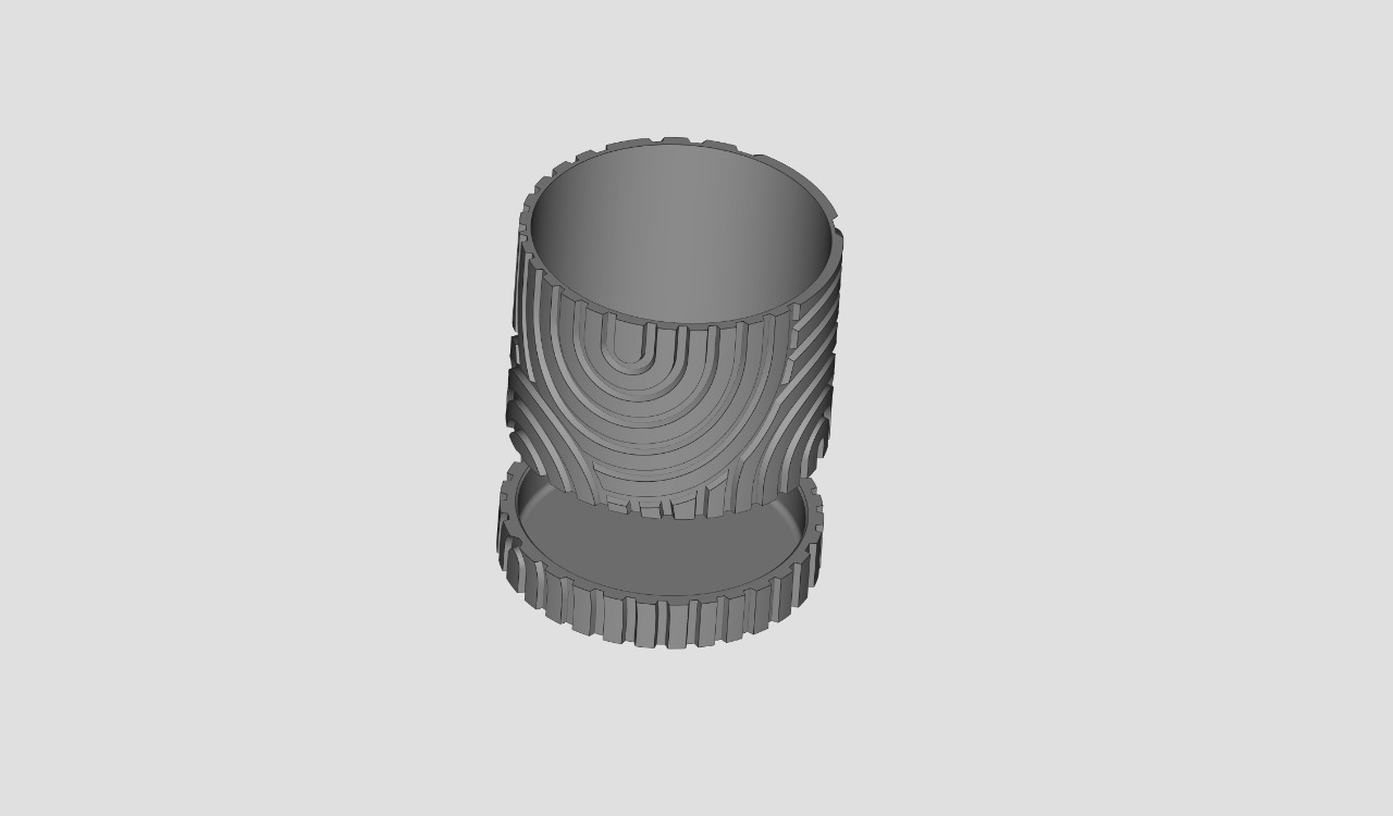 SAND DUNE PLANT POT WITH DRAINAGE