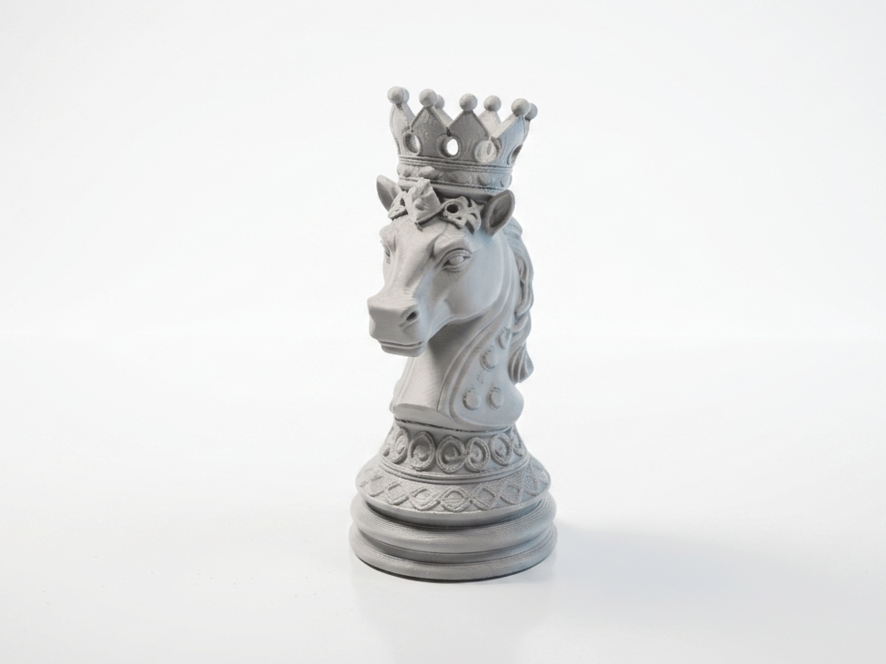 Crowned Knight Chess Piece Fantasy 3D Printable
