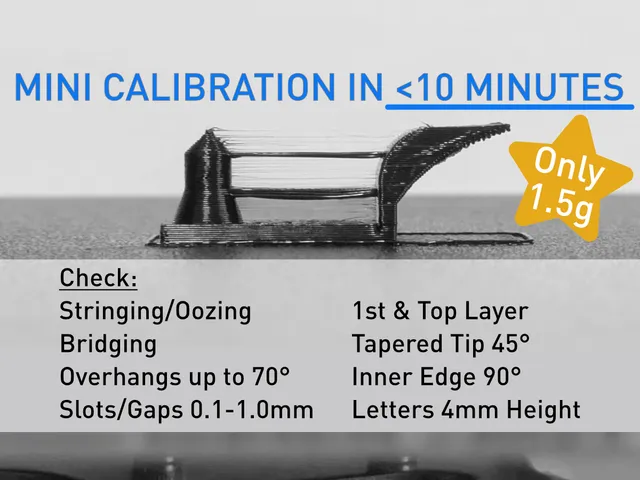 10M Test V2.1 - 10 Minute Mini Calibration Print