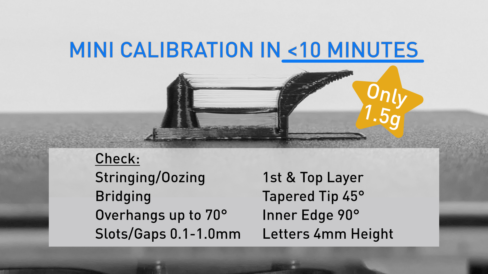 10M Test V2.1 - 10 Minute Mini Calibration Print