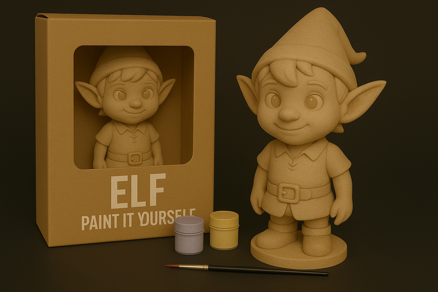 Elf – Paint-It-Yourself