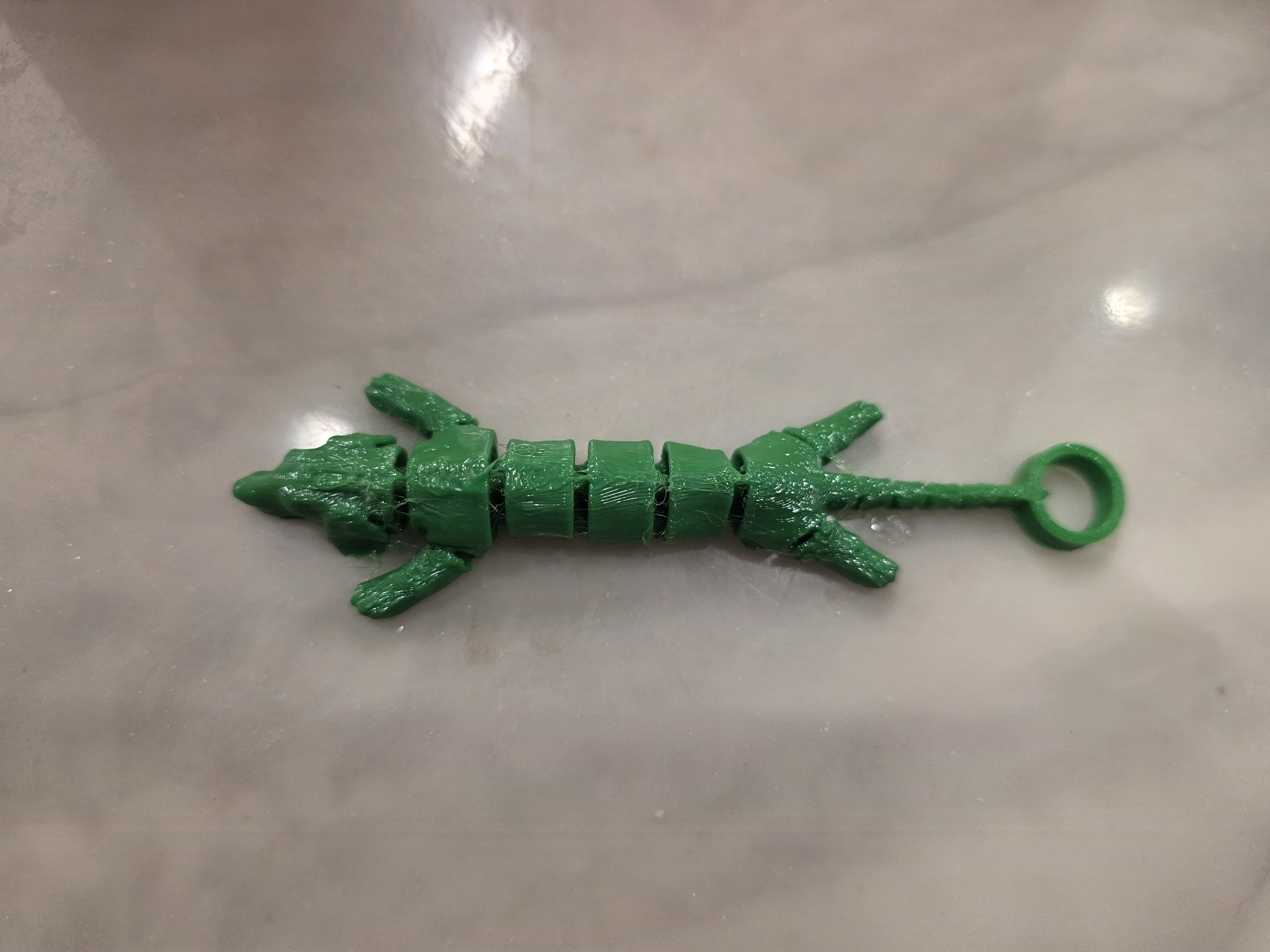 Flexi Wiener Dog Keychain