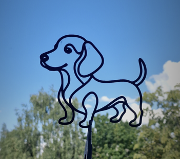 Puppy silhouette