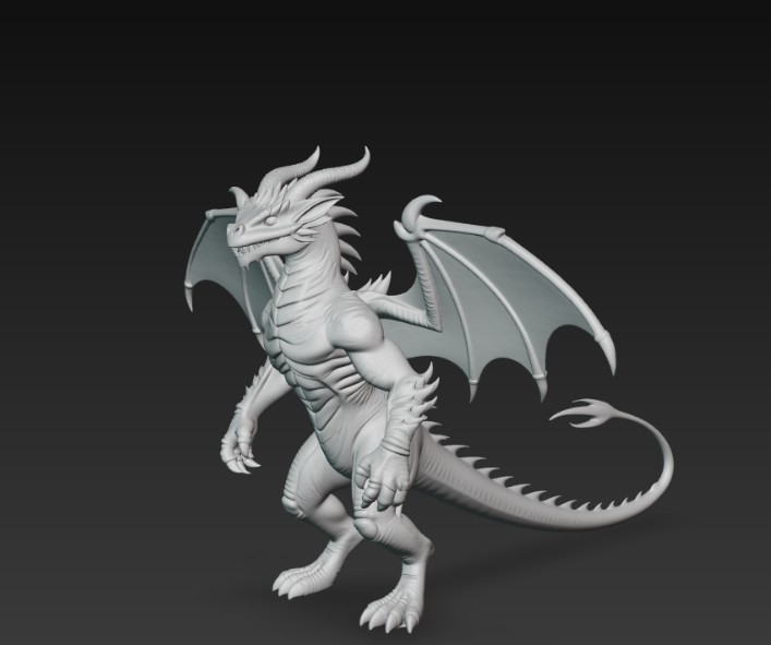 bipedal winged dragon — thumbnail 5