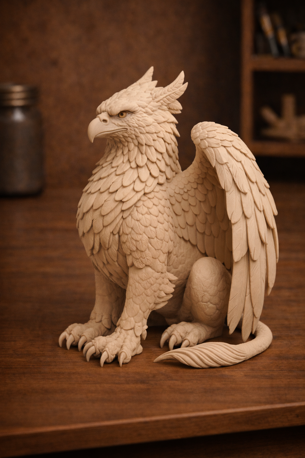 Griffin Sculpture – Mythical Creature Statue